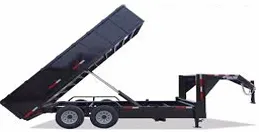 16ft- Gooseneck  Dump Trailer w/Scissor Lift
