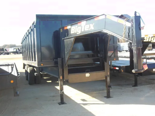 20FT dump trailer, gooseneck, dual 10k tandem oil bath axles