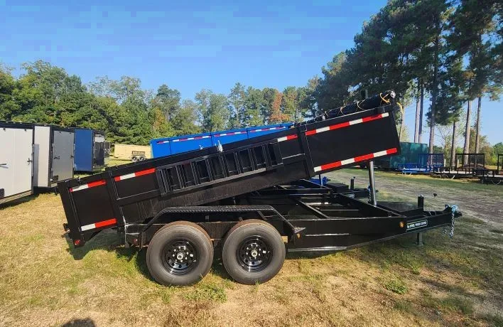 REX 7X14 DUMP TRAILER WITH 24" SIDES ON SALE