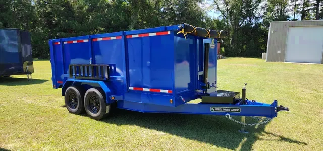HEAVY DUTY 7x14 Dump Trailer 48" Tall Sides COLOR