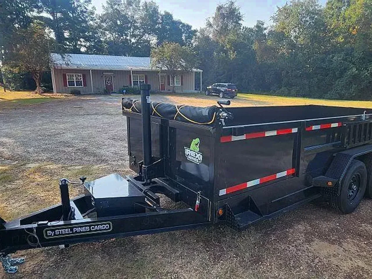 2026 Steel Pines Cargo REX 7X14 DUMP TRAILER 24 INCH SIDES Dump Trailer