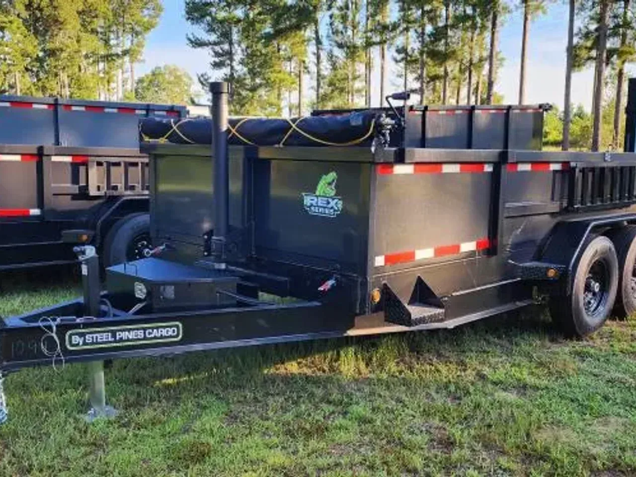 2026 Steel Pines Cargo REX 7X16 DUMP TRAILER 24 INCH SIDES Dump Trailer