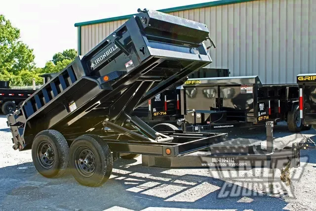 2026 Brand New 5' x 10' Iron Bull Scissor Hoist Hydraulic Dump Trailer w/ 18" High Sides