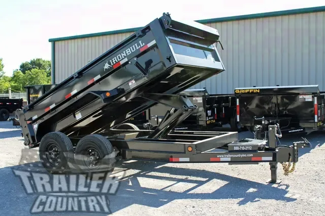2026 NEW 6' x 12' Iron Bull Scissor Hoist Hydraulic Dump Trailer w/ 24" High Sides