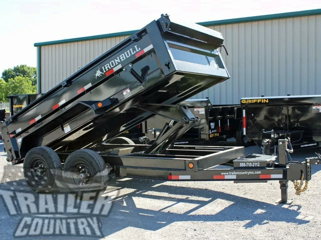 2026 New Model 6'x12' Tandem Axle, Bumper Pull, Scissor Hoist Hydraulic Dump Trailer, 7 GA. Floor and 3 Way Combo Spreader Gate.