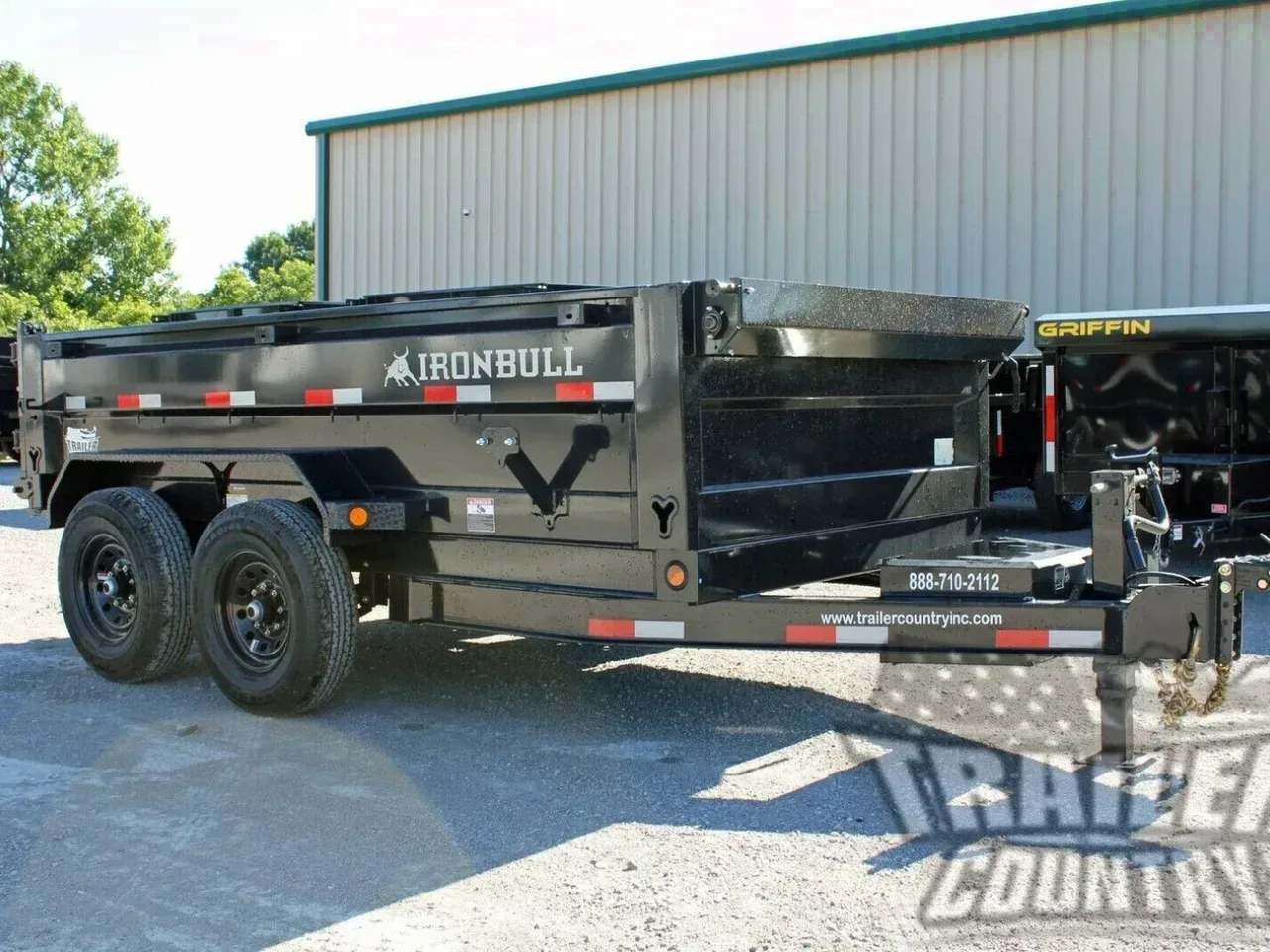 2026 New 7' x 12' IronBull Scissor Hoist Hydraulic Dump Trailer w/ 24" High Sides, Remote Power Up & Down, and MORE!