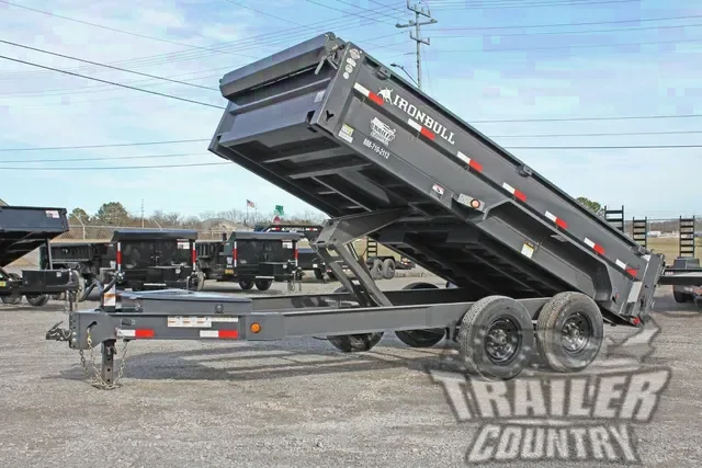 2026 NEW 7' x 14' Iron Bull Scissor Hoist Hydraulic Dump Trailer w/ 24" High Sides