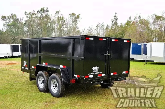 2026 New 7' x 14' Bumper Pull Hydraulic Dump Trailer w/Rear Doors & Removable Ramps