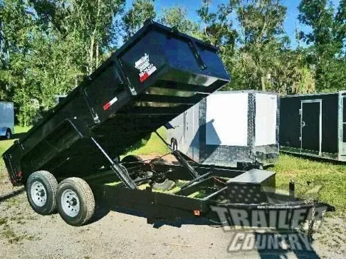 2025 Brand New Model 7'x14' Tandem Axle, Hydraulic Dump Trailer with Ramps