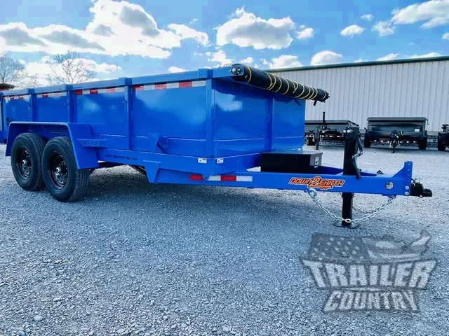 2026 NEW 7 x 14 Hydraulic Dump Trailer w/ 1 Piece Solid Steel Floor, 24" Sides