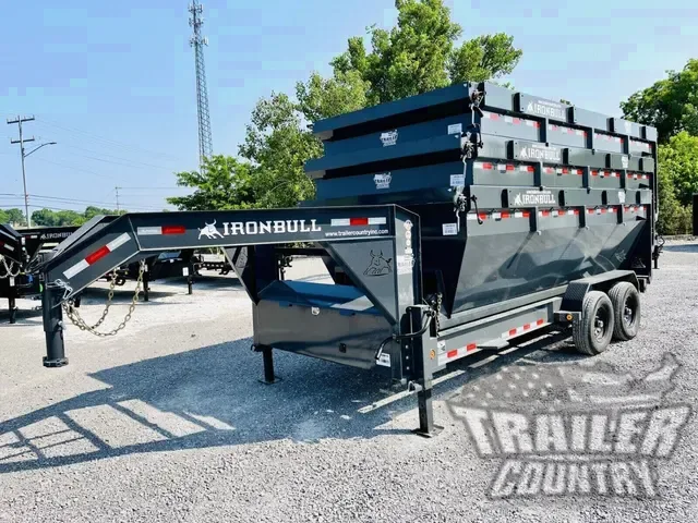 2026 NEW 83'' x 16' Gooseneck 14K Tandem Axle, Roll-Off Dump Trailer w/3 Bin Bundle Pkg