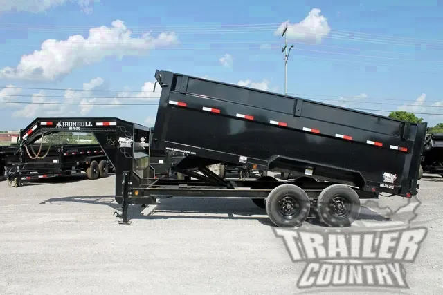 2026 Brand New Model 7'x16' Tandem Axle, Gooseneck, Scissor Hoist Hydraulic Dump