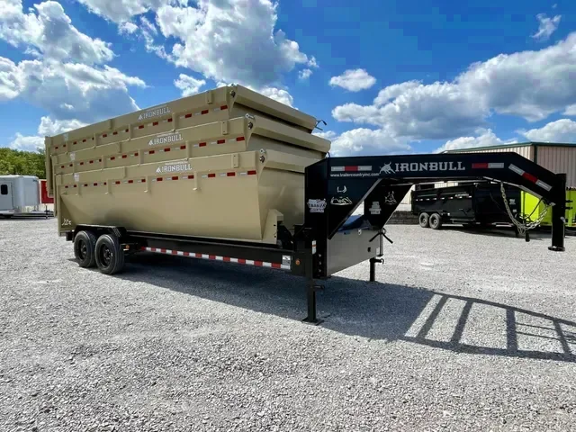 2026 NEW Ironbull 83" x 20' Roll Off Dump Trailer Package Includes (1)16K trailer Roll Off Trailer plus 3 Stackable Dump Bins!