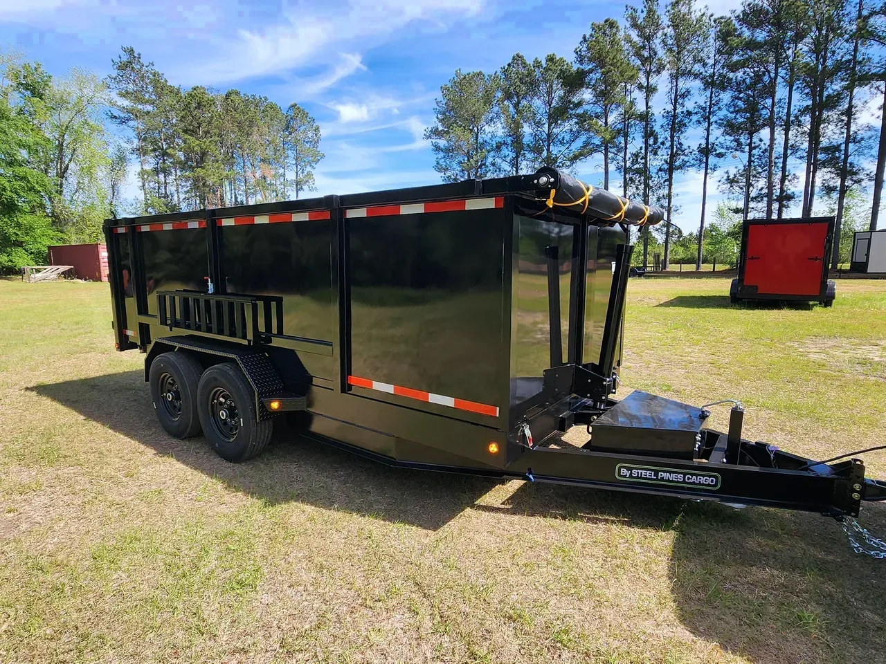 7X16 Heavy Duty Hydraulic 3 Stage Lift Dump Bed Trailer