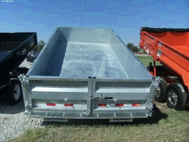 Silver 14ft Bumper Pull Dump Trailer
