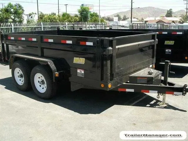 10K Black 12ft Dump Trailer
