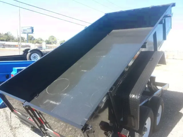 16FT BLACK LOW PRO DUMP TRAILER