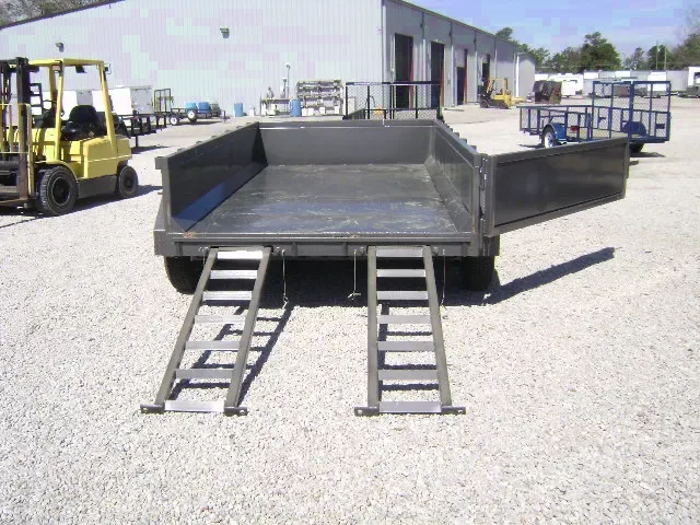CHARCOAL 12FT HYDRAULIC DUMP TRAILER