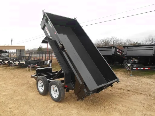 10ft Tandem 3500lb Axle Bumper Pull Dump Trailer