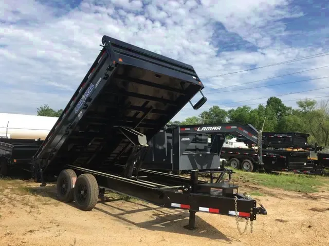 Black 14ft Low Profile Tandem Axle Dump
