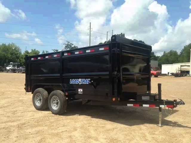 14ft Bumper Pull Dump Trailer w/4' Sides