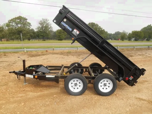 10ft Black Tandem Axle Dump Trailer