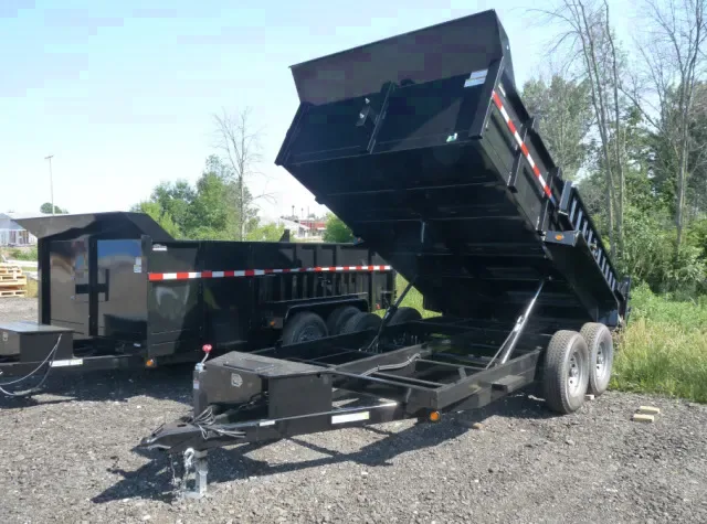 14ft Low Profile Bumper Pull TA Dump Trailer
