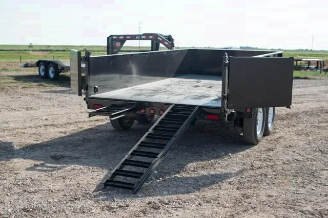 14ft Low Profile Bumper Pull Dump Trailer