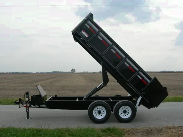 12ft Tandem 5200lb Axle Bumper Pull Dump Trailer