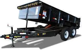 14ft TA  Bumper Pull Dump Trailer