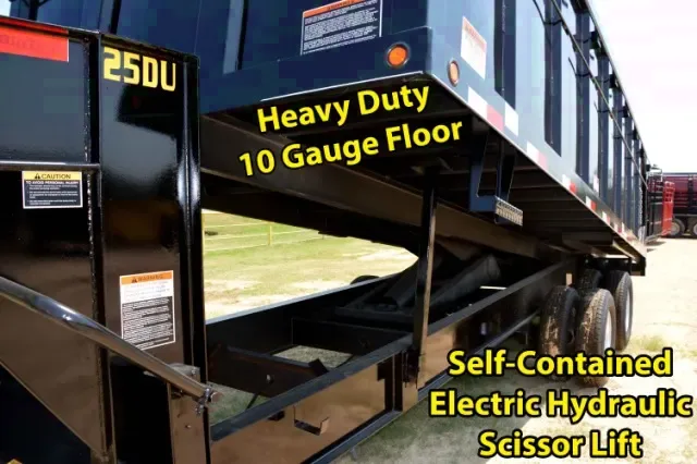 20ft Gooseneck Dump Trailer w/Ramps