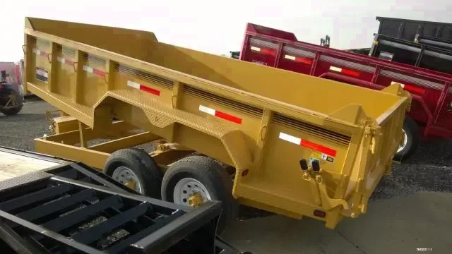 14ft Yellow Low Profile Dump Trailer