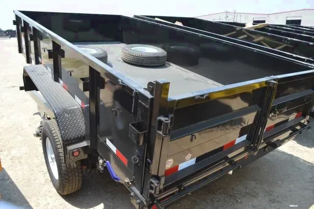 7x14, 2ft Steel High Sides Dump w/ combo Gate