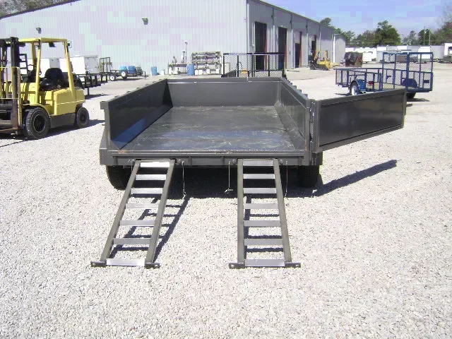 SINGLE RAM CHARCOAL 12FT DUMP TRAILER