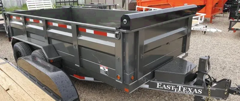 Bumper Pull 14ft Charcoal Dump Trailer
