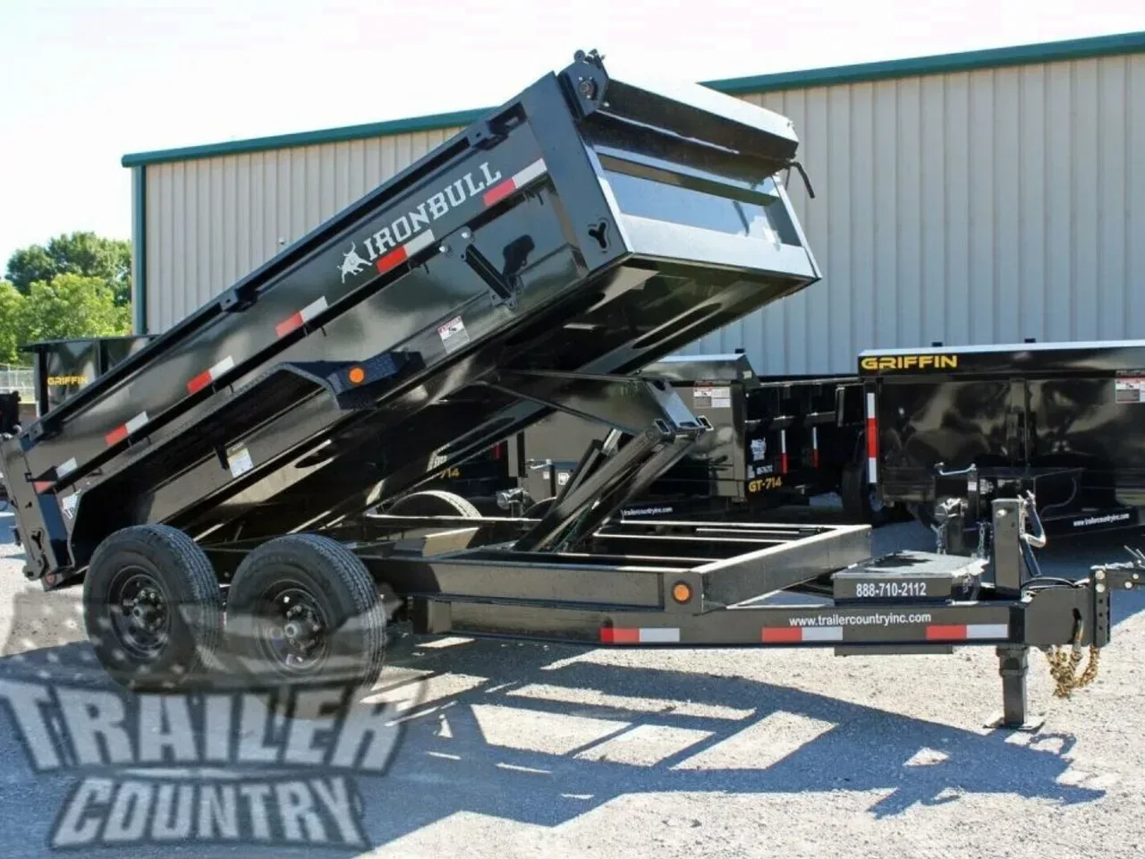 2026 NEW 6' x 12' Iron Bull Scissor Hoist Hydraulic Dump Trailer w/ 24" High Sides