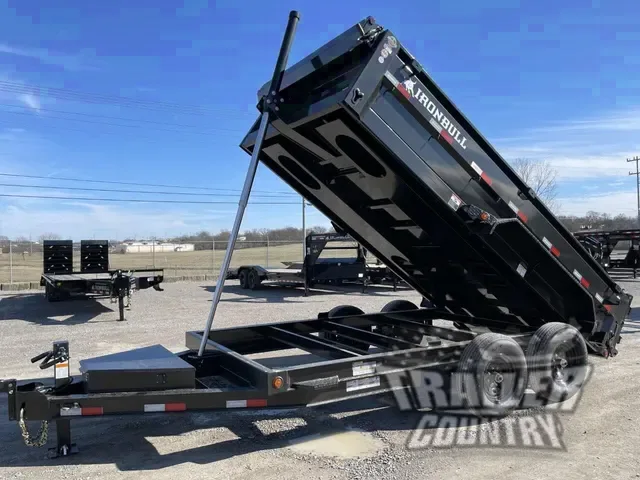 2026 NEW 7' x 14' Iron Bull 3-Stage Telescopic Hoist Hydraulic Dump Trailer w/ 24" High Sides