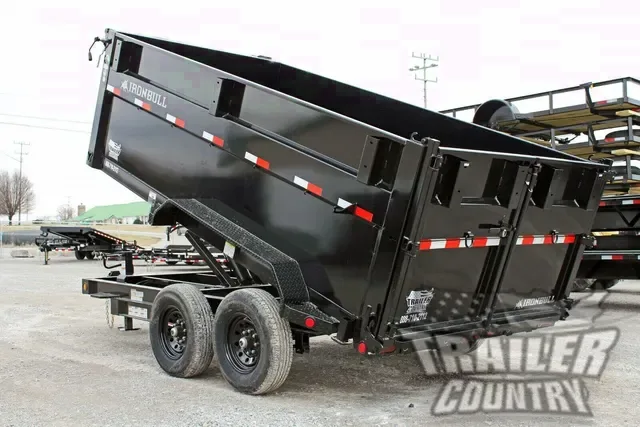 2026 NEW Ironbull 7x14x36 Scissor Hoist Hydraulic Dump w/ 3 way Spreader Gate