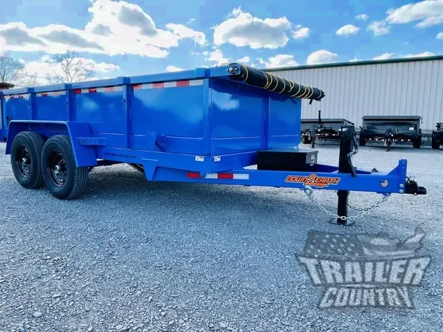 2026 NEW 7 x 14 Hydraulic Dump Trailer w/ 1 Piece Solid Steel Floor, 24" Sides