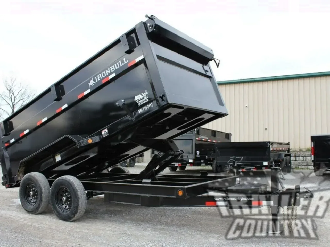 2026 New 7' x 14' Iron Bull Scissor Hoist Hydraulic Dump Trailer w/ 48" High Sides,