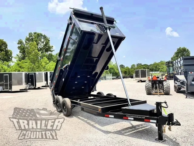 2026 NEW 7' x 16' Iron Bull 3-Stage Telescopic Hoist Hydraulic Dump Trailer w/ 48" High Sides