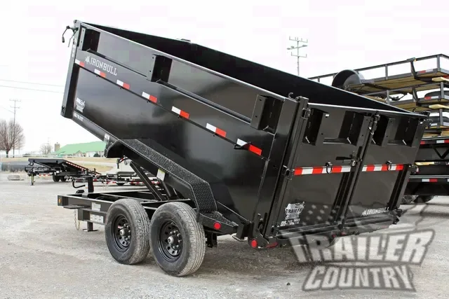 2026 Brand New 7' x 16' Iron Bull Scissor Hoist Hydraulic Dump Trailer w/ 48" High Sides