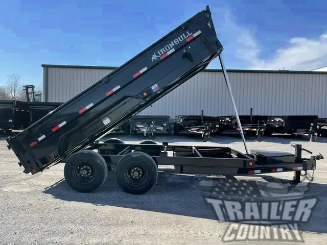 2026 New 7' x 16' Iron Bull 3-Stage Telescopic Hoist Hydraulic Dump Trailer w/ 24" High Sides