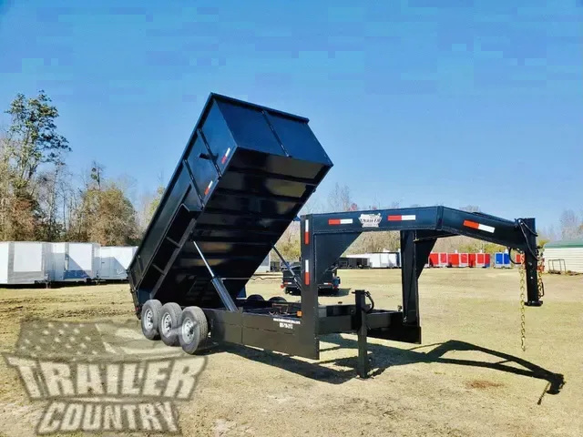 2026 Brand New 7' x 16' Gooseneck Triple Axle Hydraulic Dump Trailer with 48" Sides