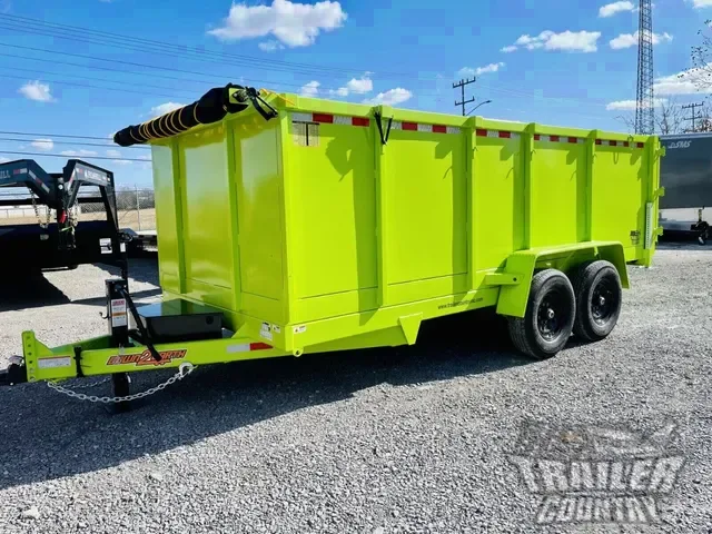 2026 NEW New 7' x 16' Hydraulic Dump Trlr w/ 48" High Sides, 1 Piece Floor, Remote
