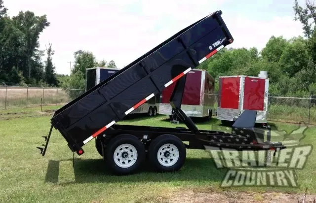 6 X 12 12,000LBS HYDRAULIC DECK OVER DUMP TRAILER