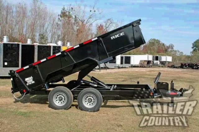 7 x 12 12,000LBS HYDRAULIC DECK OVER DUMP TRAILER