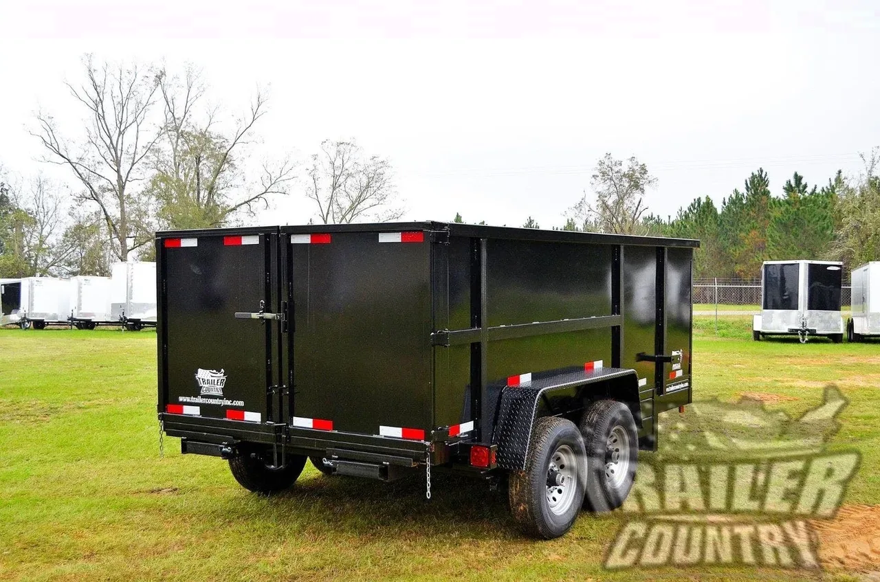 2026 New 7' x 14' Bumper Pull Hydraulic Dump Trailer w/Rear Doors & Removable Ramps