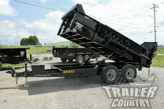 6' x 12' Bumper Pull Hydraulic Dump Trailer w/ Power Up & Down