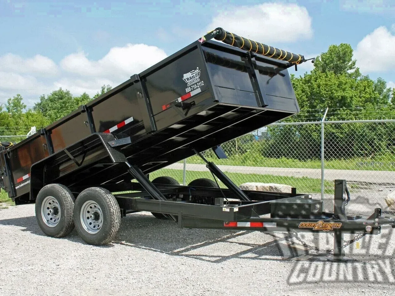 2026 Brand New Model 7'x14' Tandem Axle, Bumper Pull, Dual Cylinder Hydraulic Dump